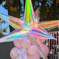 21-Inch Foil Explosion Star Balloon Bundle
