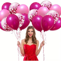Celebration Pink Glitter Balloon Bundle