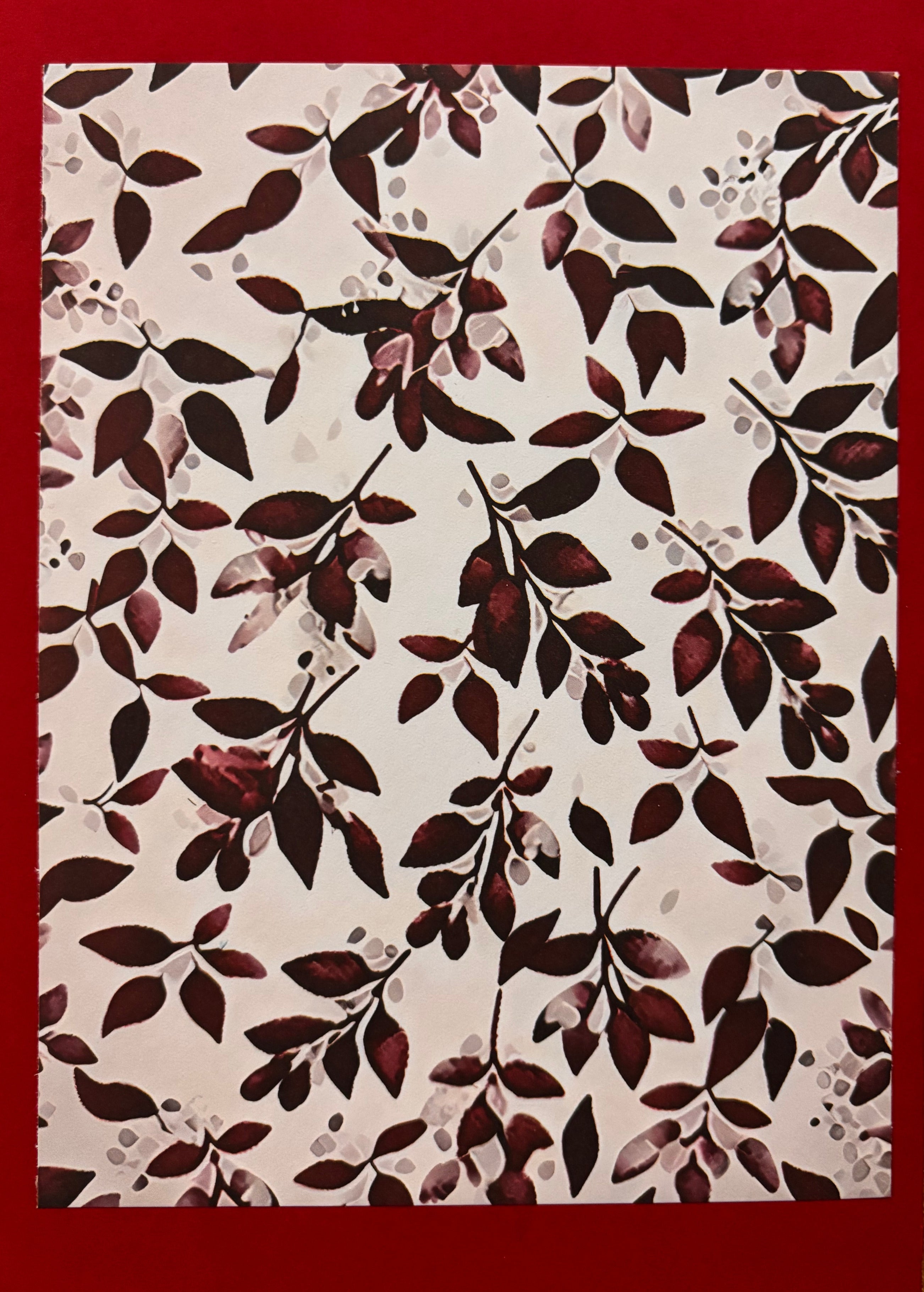 Vintage Decorative Flower Greeting Card