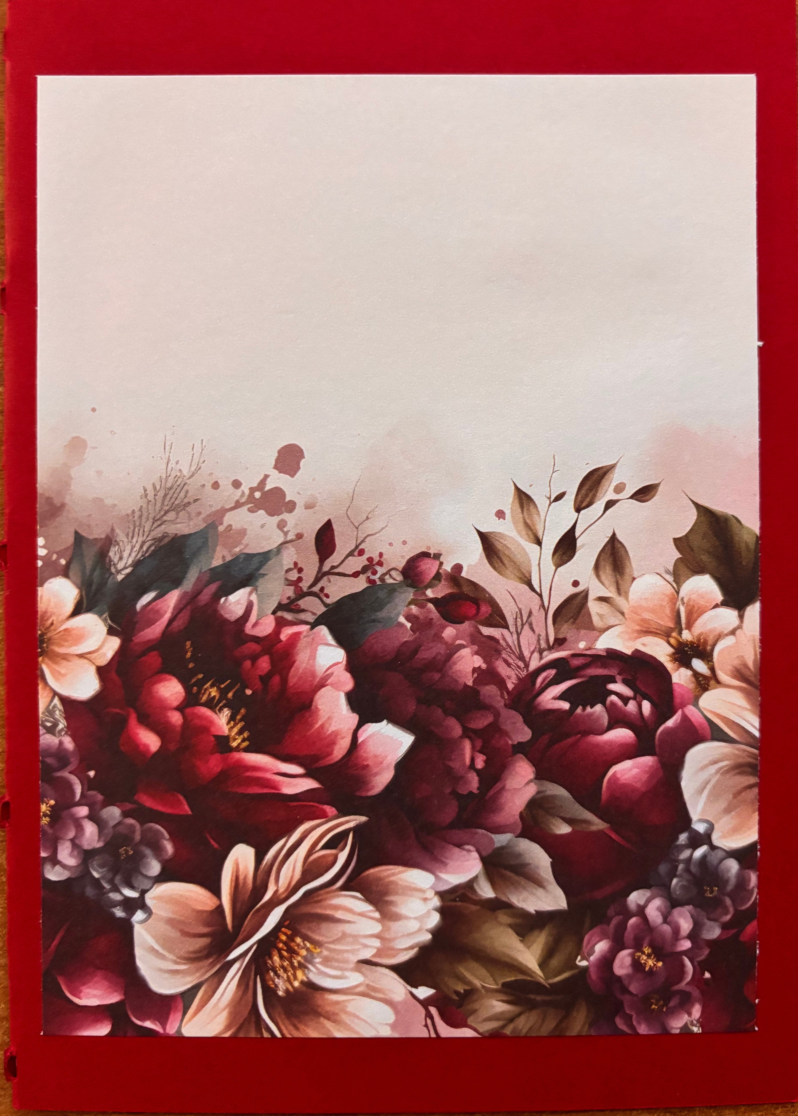 Vintage Decorative Flower Greeting Card