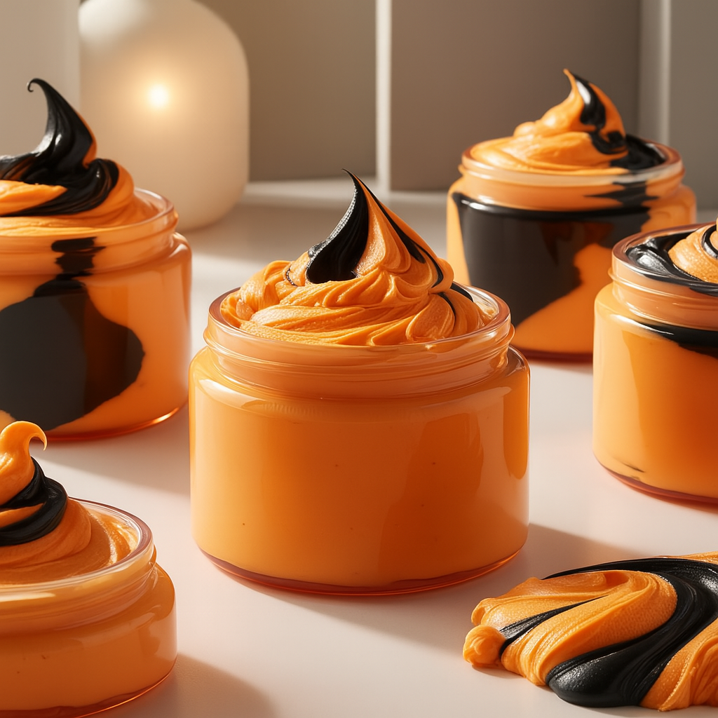 Halloween Cream: peach mango swirl - mini