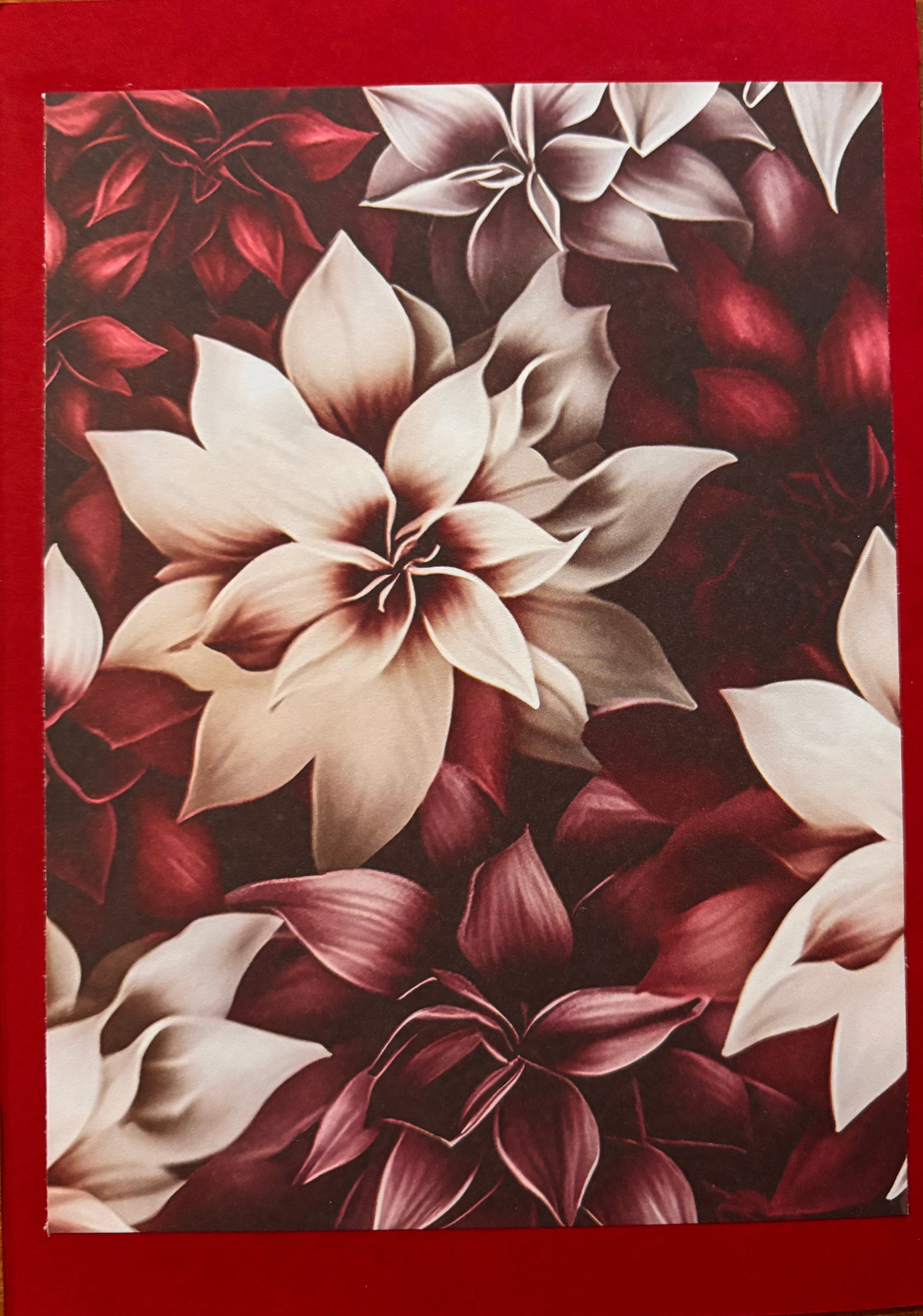 Vintage Decorative Flower Greeting Card