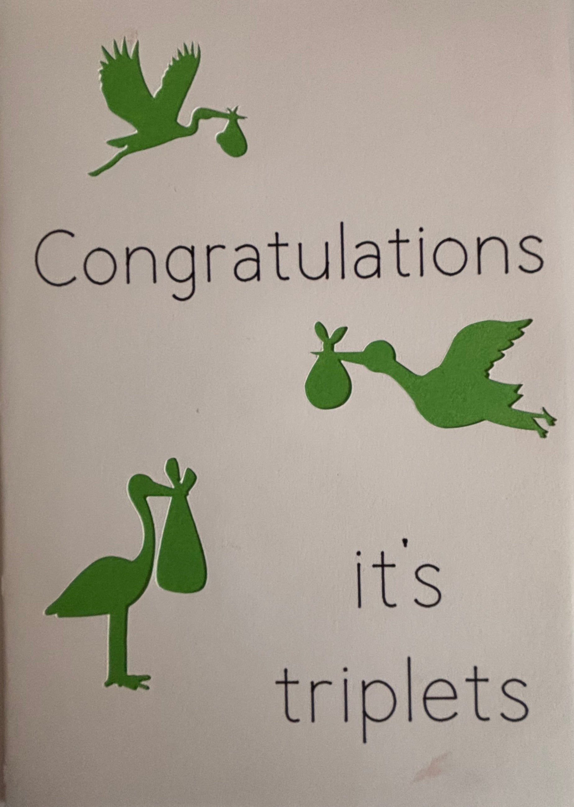Congratulations It's Triplets