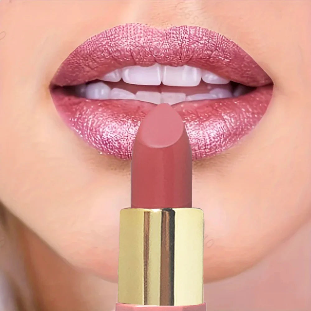 Metallic Shine Glitter Lipstick