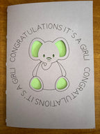 Personalised Newborn Card - Girl