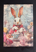Alice in Wonderland vintage greeting card