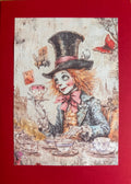 Alice in Wonderland vintage greeting card