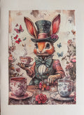 Alice in Wonderland vintage greeting card