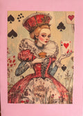 Alice in Wonderland vintage greeting card