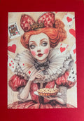 Alice in Wonderland vintage greeting card