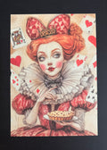 Alice in Wonderland vintage greeting card