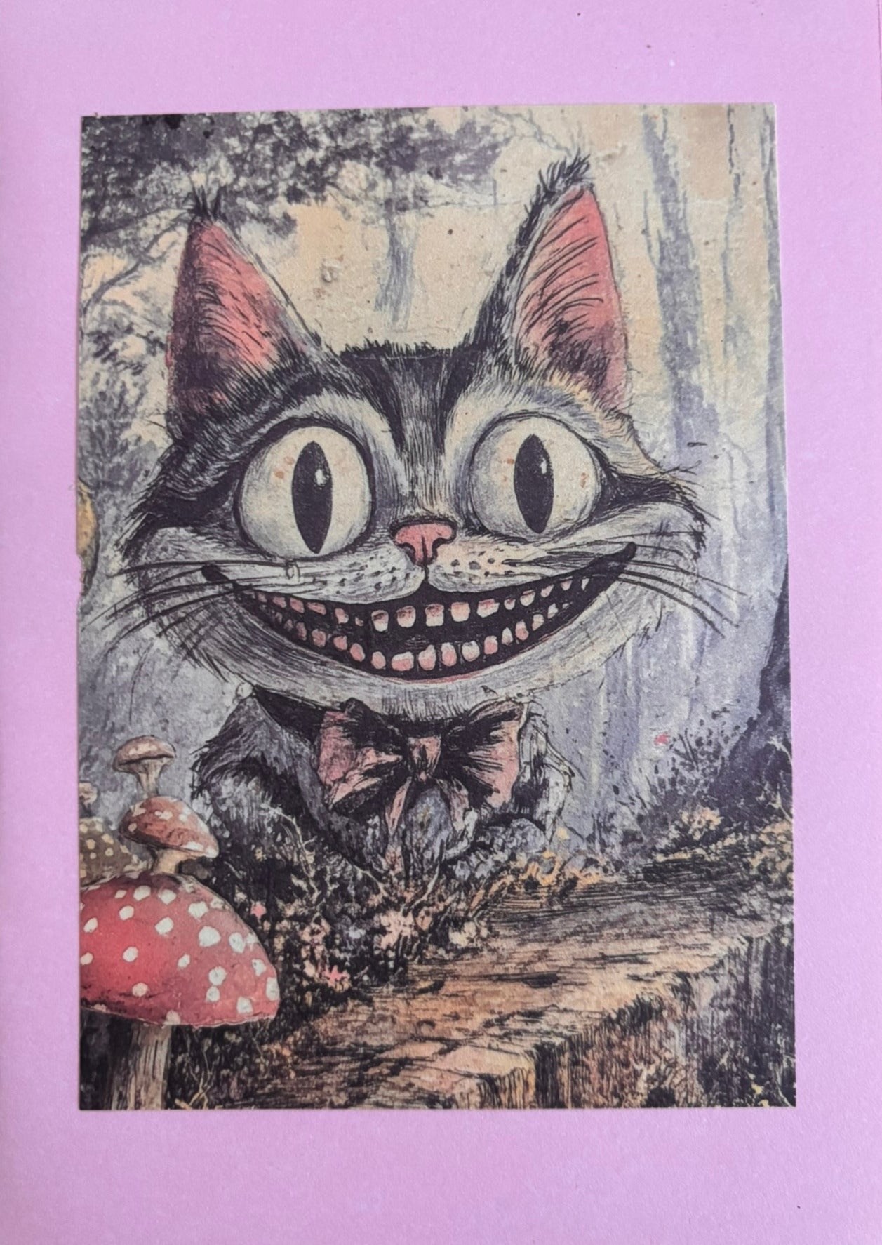 Alice in Wonderland vintage greeting card