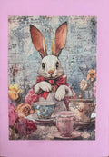 Alice in Wonderland vintage greeting card