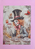 Alice in Wonderland vintage greeting card