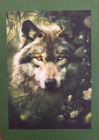 Majestic Wolf Greeting Card – Nature-Inspired Art Card