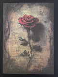 Gothic Vintage Cards – Gothic Rose Greeting Card