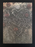 Gothic Vintage Cards – Gothic Rose Greeting Card