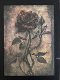 Gothic Vintage Cards – Gothic Rose Greeting Card
