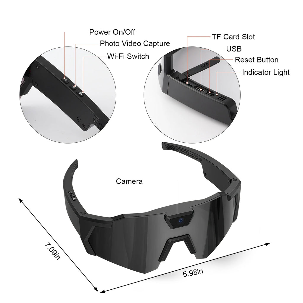 VisionX™ Smart Camera Glasses