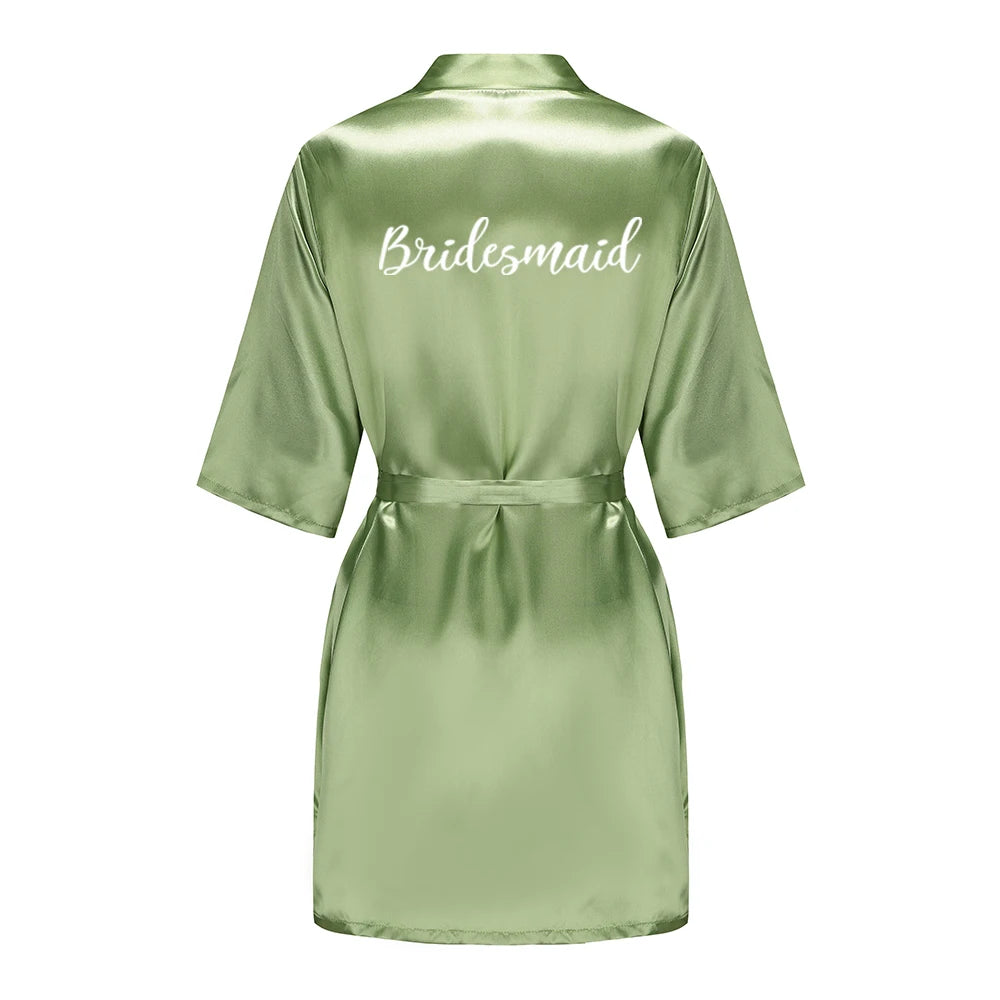 Satin silk robes for bridal party