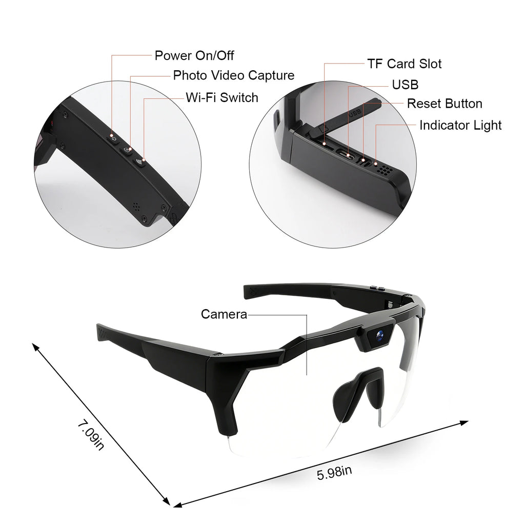 VisionX™ Smart Camera Glasses