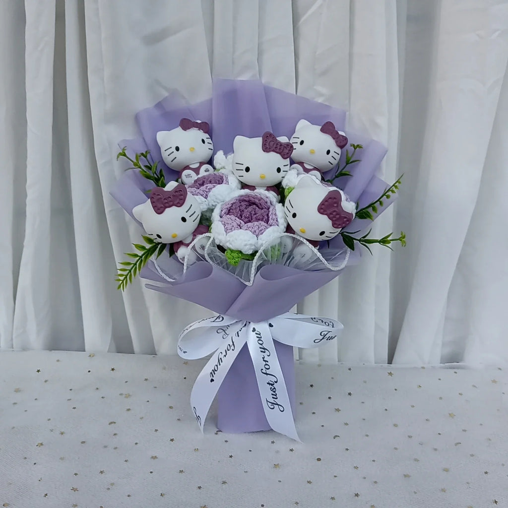 Hello Kitty Rose Bouquet (Kawaii, Anime)