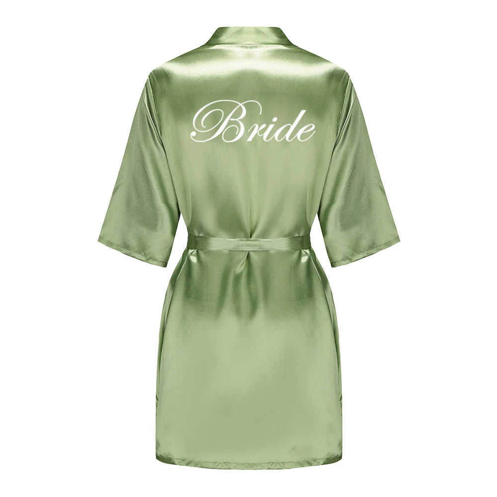 Satin silk robes for bridal party