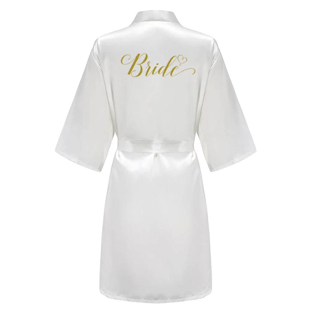 Satin silk robes for bridal party