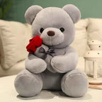 Kawaii Teddy Bear with Roses