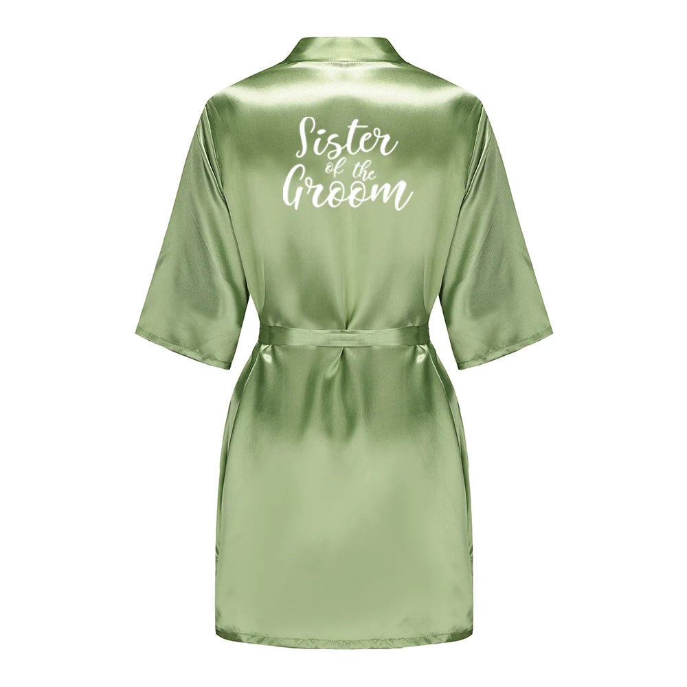 Satin silk robes for bridal party