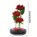 Rose Glass Cover Rose in Glass Dome