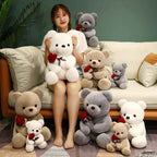 Kawaii Teddy Bear with Roses