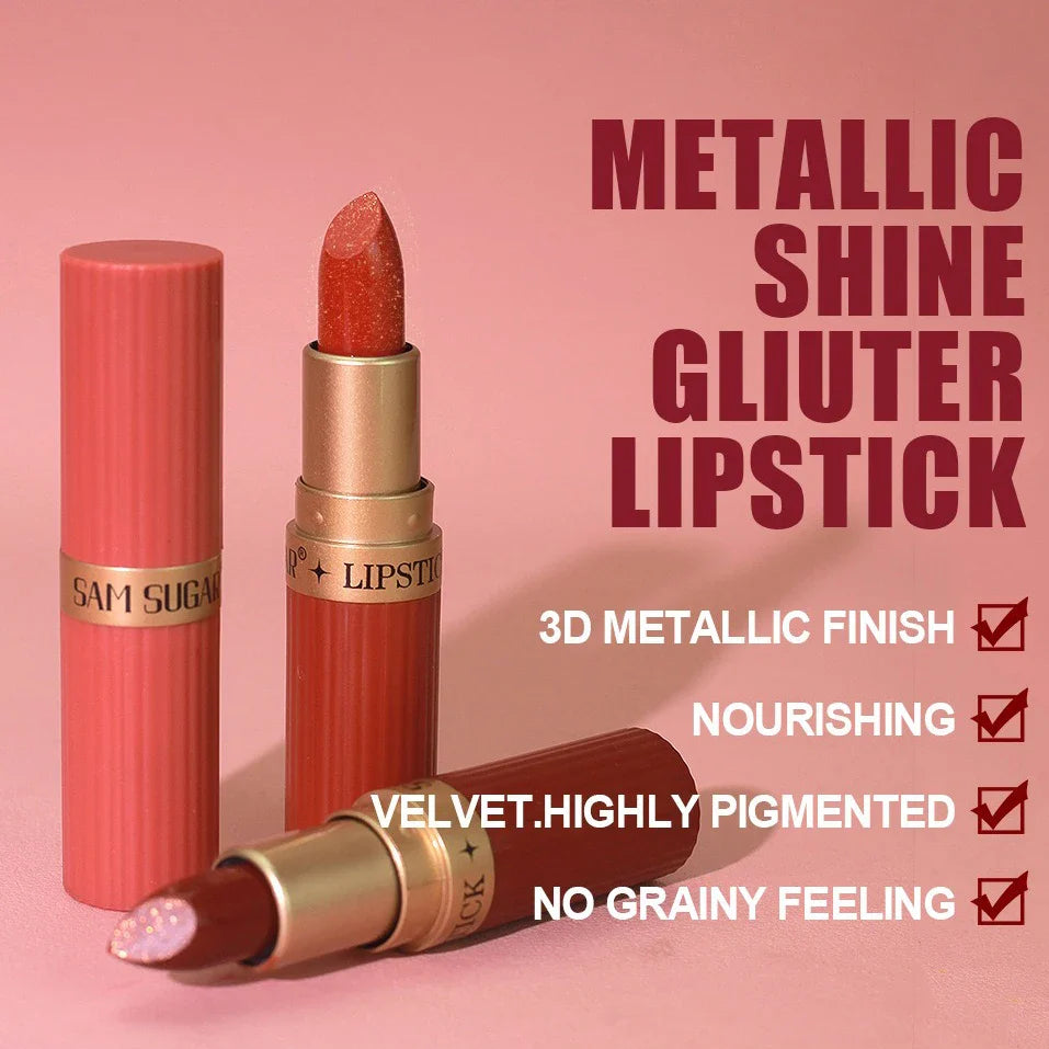Metallic Shine Glitter Lipstick