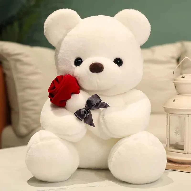 Kawaii Teddy Bear with Roses