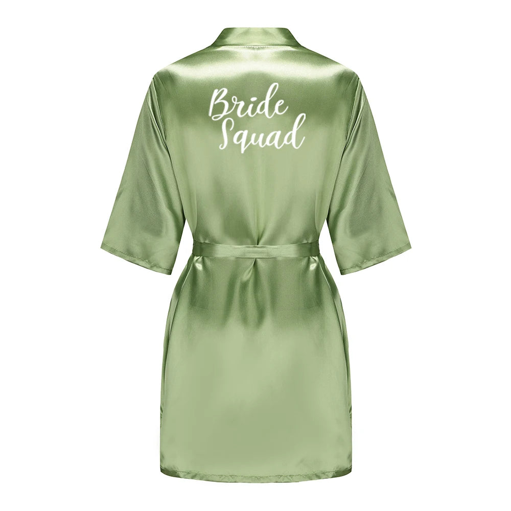 Satin silk robes for bridal party