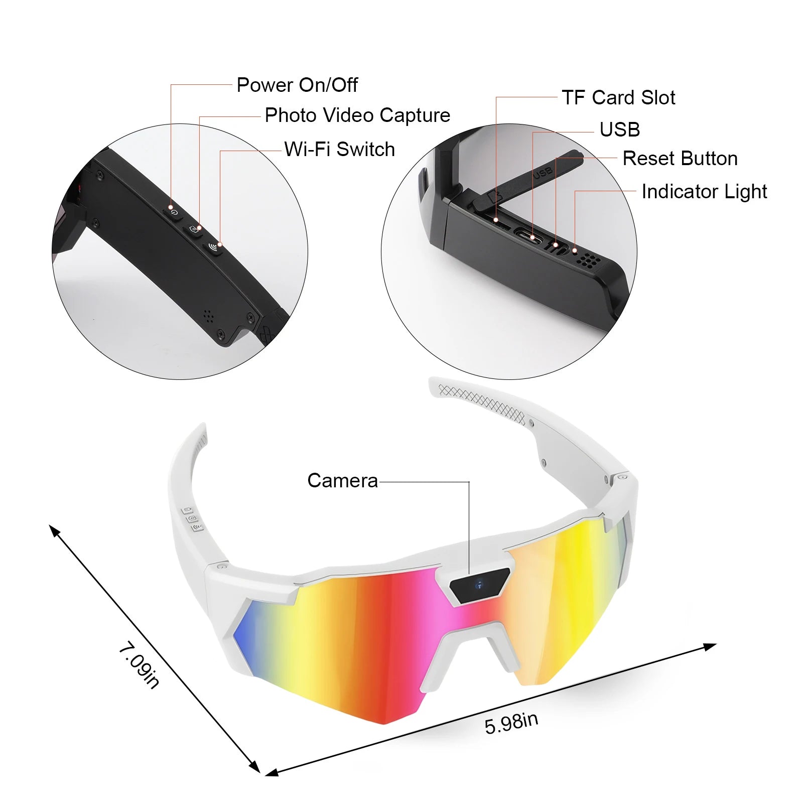 VisionX™ Smart Camera Glasses