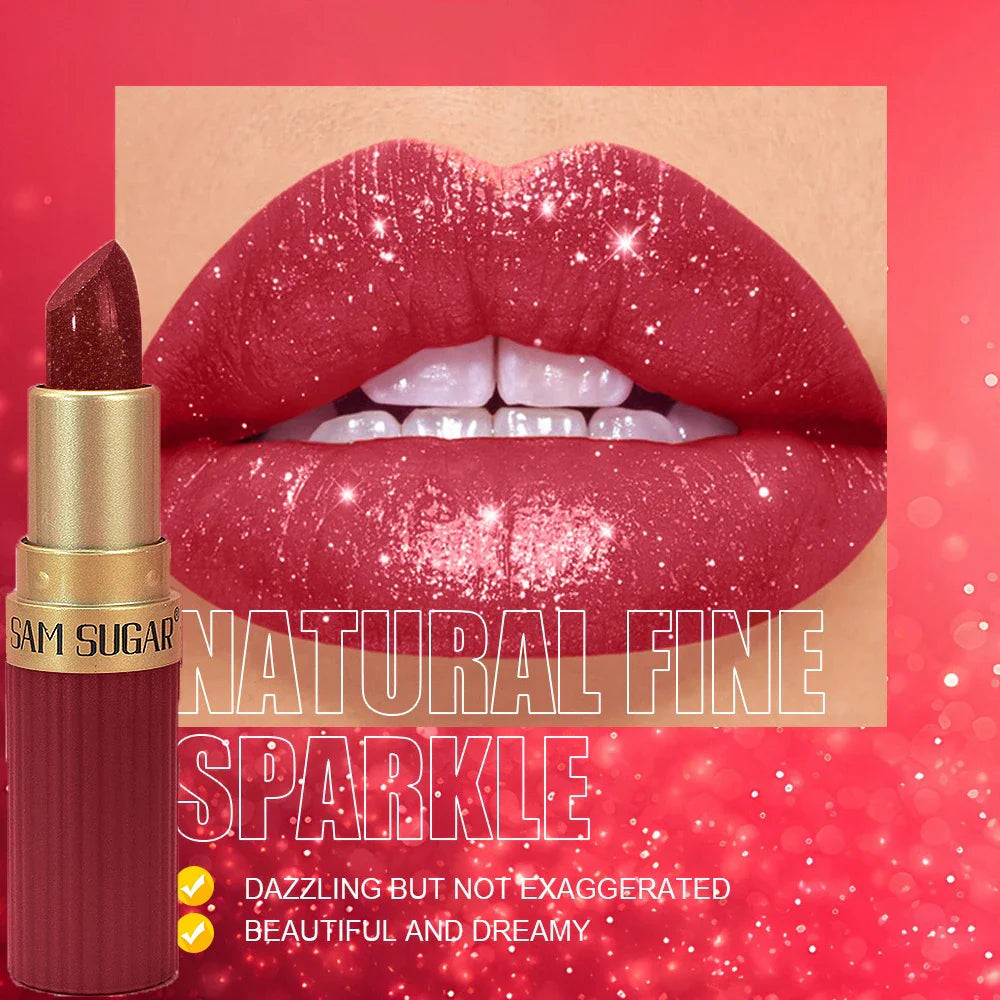 Metallic Shine Glitter Lipstick