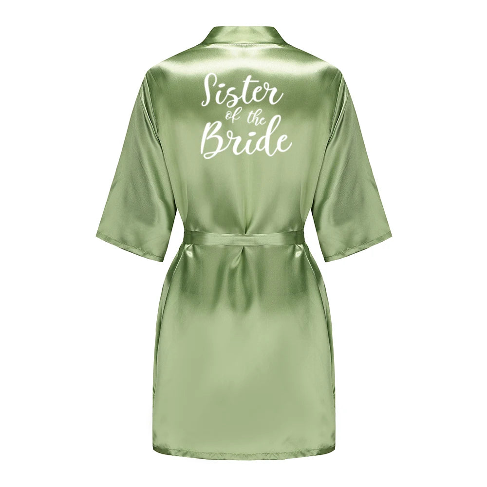 Satin silk robes for bridal party