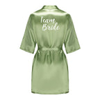Satin silk robes for bridal party