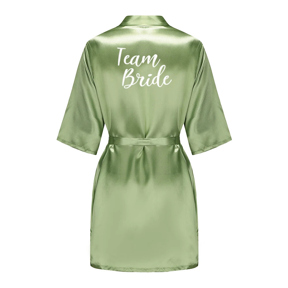 Satin silk robes for bridal party