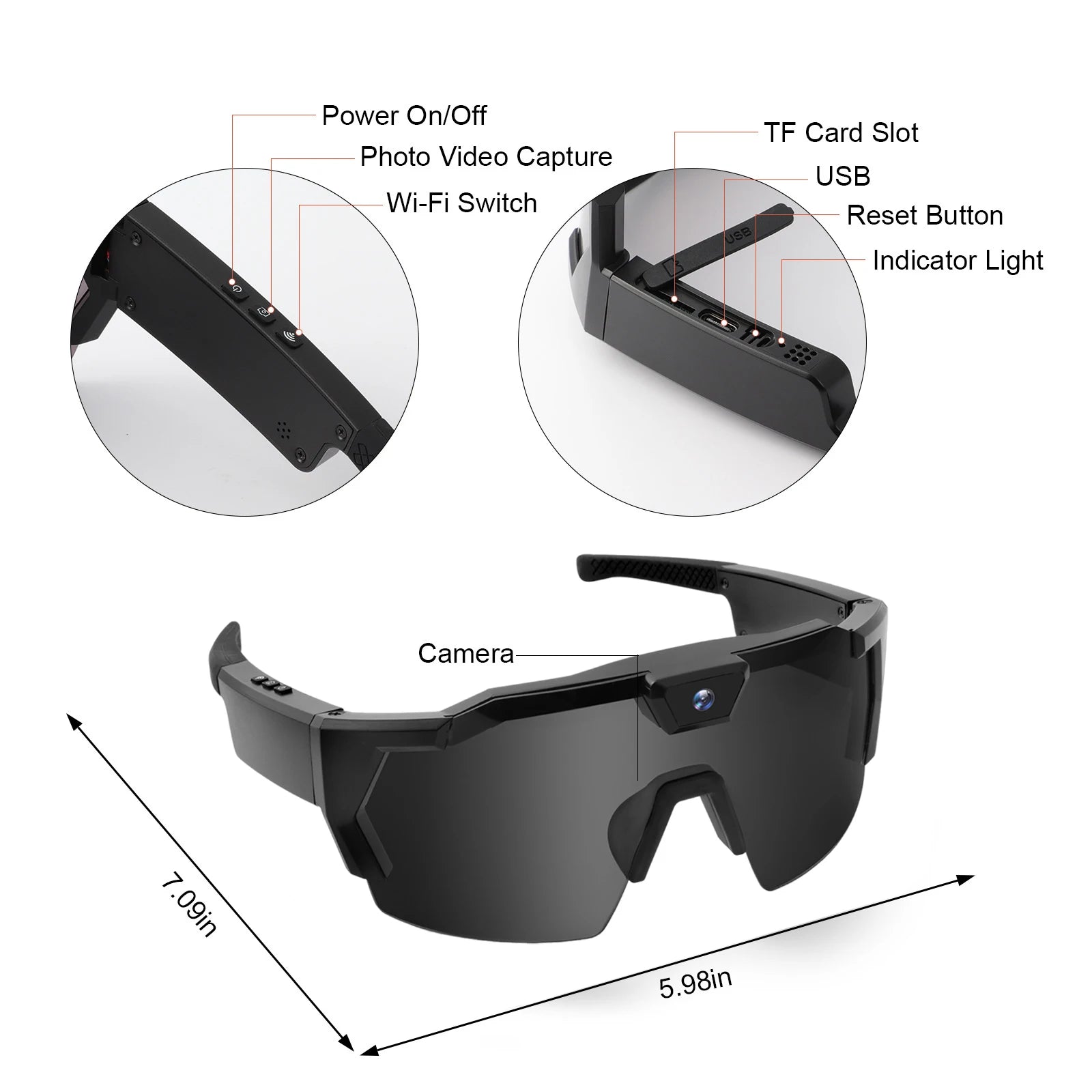 VisionX™ Smart Camera Glasses
