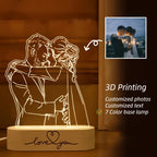 Personalized Lovers Acrylic Nightlight