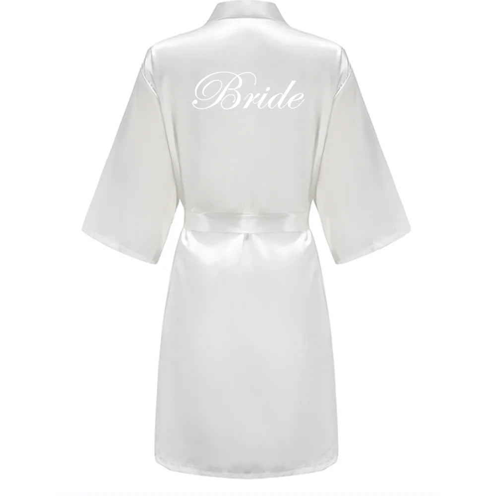 Satin silk robes for bridal party