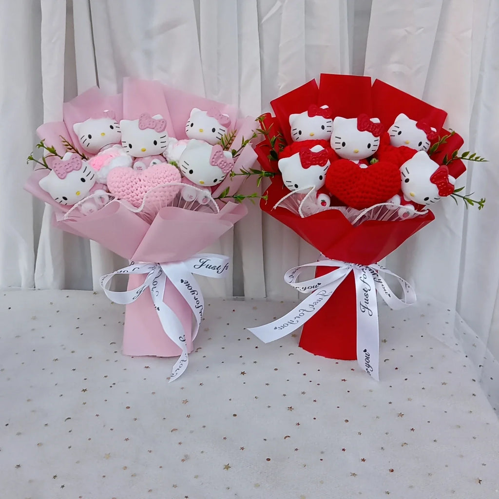 Hello Kitty Rose Bouquet (Kawaii, Anime)