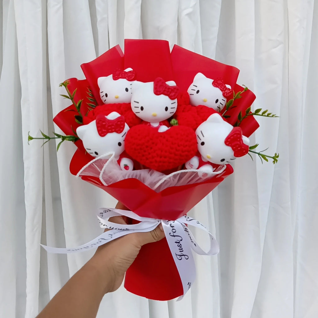 Hello Kitty Rose Bouquet (Kawaii, Anime)