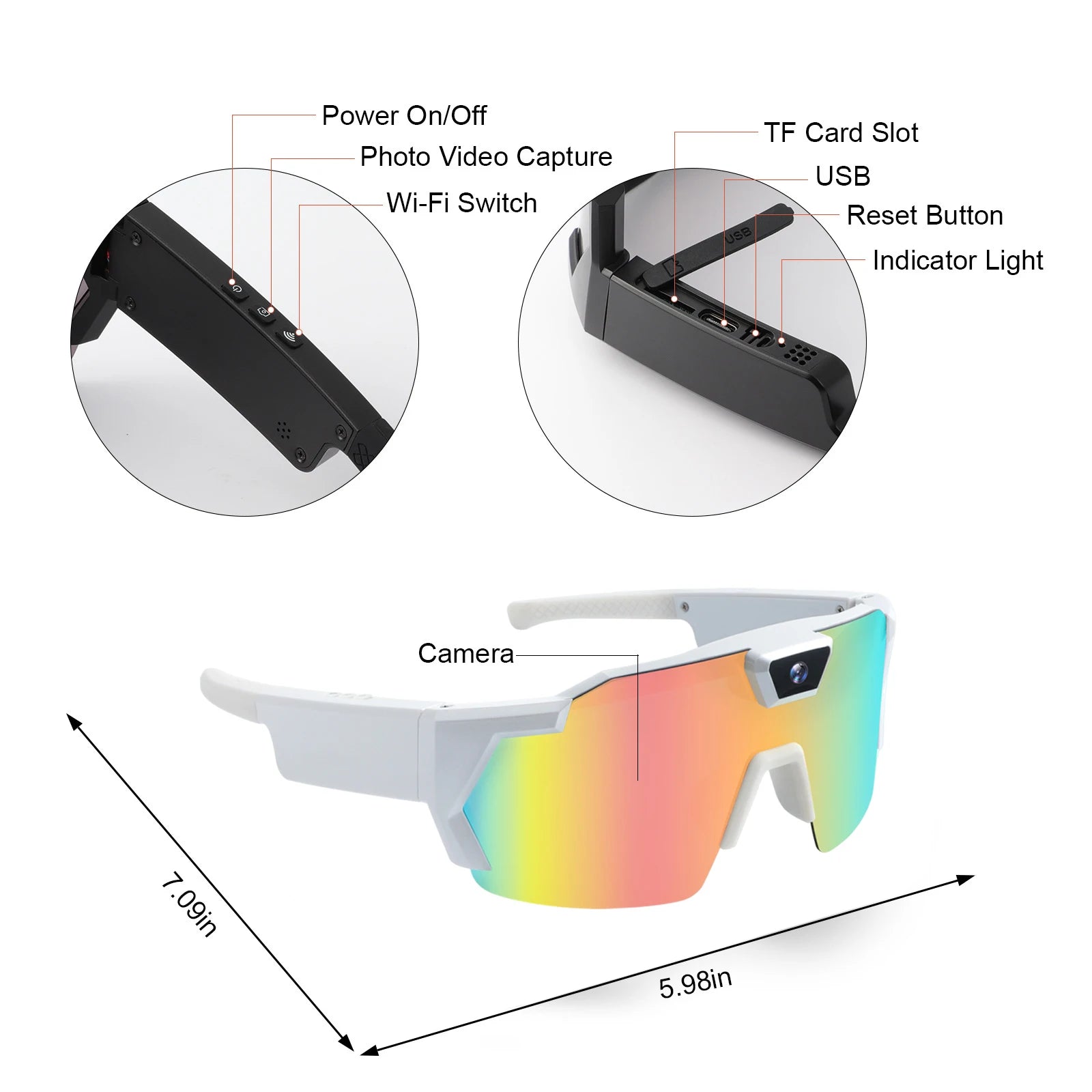 VisionX™ Smart Camera Glasses
