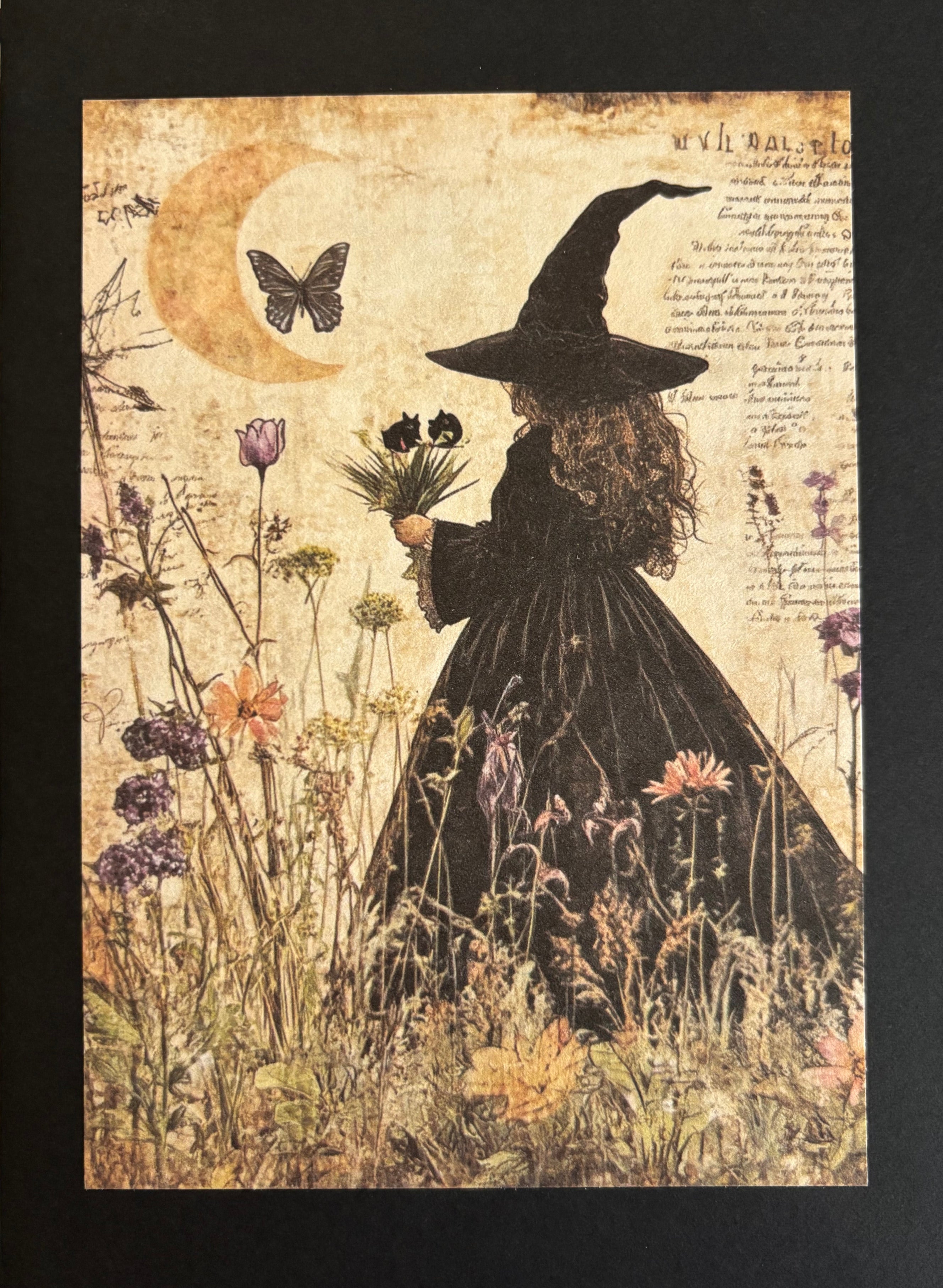 Vintage Witch Card
